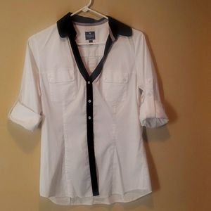 Express The Essential White and Black Shirt